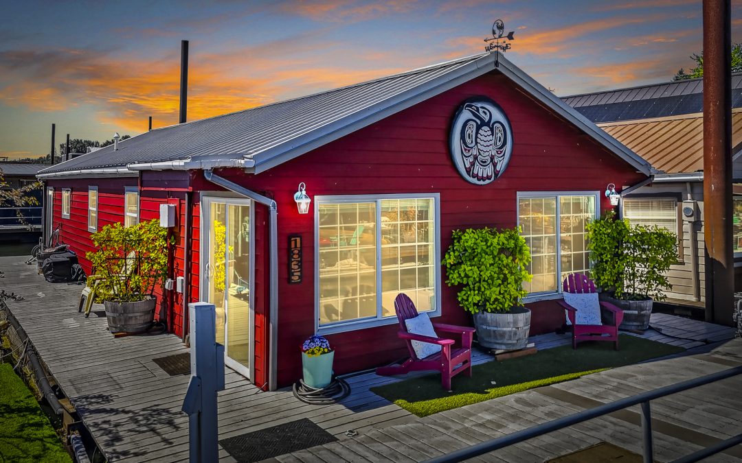 Wake Up to the Water: Charming Floating Home w/ Slip Ownership  $260,000